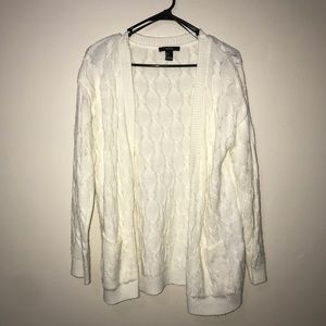 Forever 21 Cream Cardigan